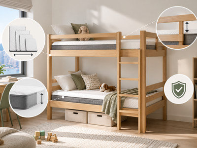 Bunk Bed Mattress Guide: Size, Thickness & Safety in Hong Kong