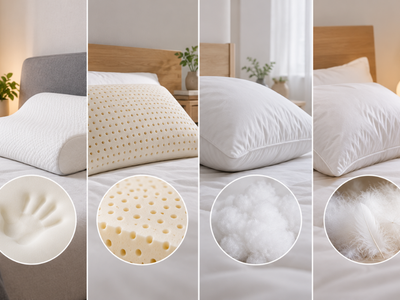 Memory Foam vs Latex vs Microfiber vs Down Pillows