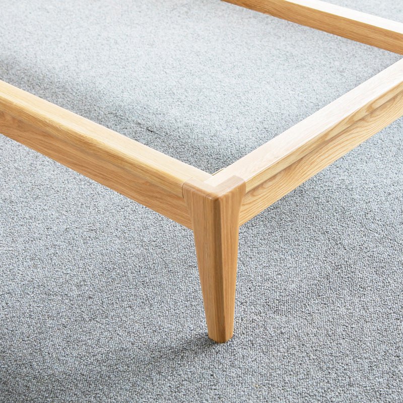 香港床架 實心硬木床架 - 橡木