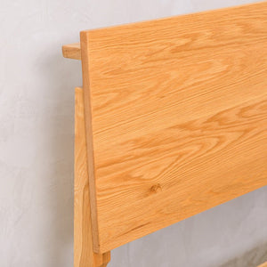 Wooden bed frame headboard - oak