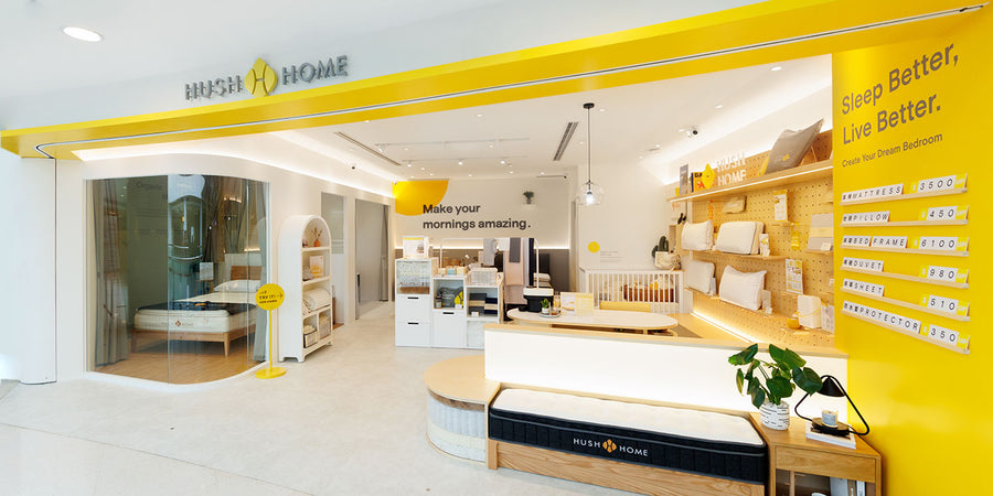 Hush Home mattress display